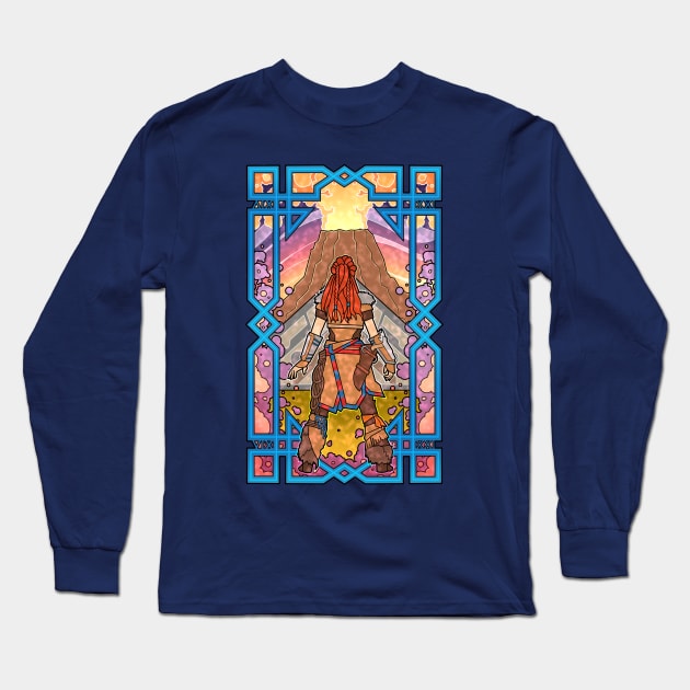 HZD Glass - Legend of Aloy Long Sleeve T-Shirt by VixPeculiar